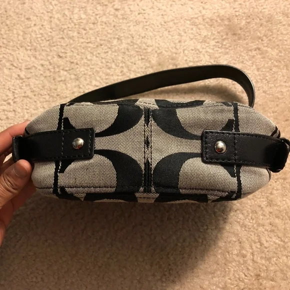 Coach Zoe black/grey satchel - Picture 5 of 8